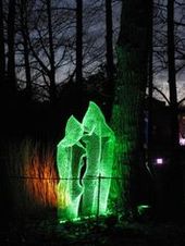 une des oeuvres de la Fete des Lumieres à Lyon