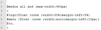 exemple de code css pour un site responsive design