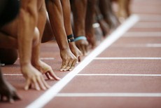 sprinteurs au départ